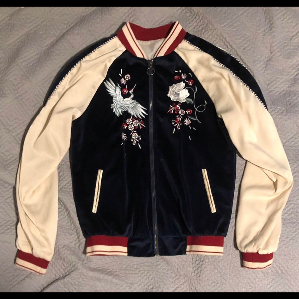 High Quality Velvet Bomber Jacket